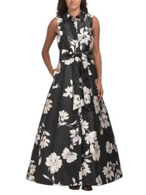 JULIA JORDAN Sleeveless Twill Shirt Gown ♥️